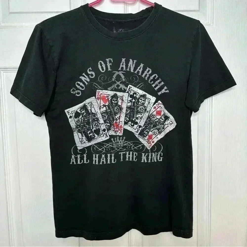 Sons  Of Anarchy T-Shirt Black/White/Red Size Medium